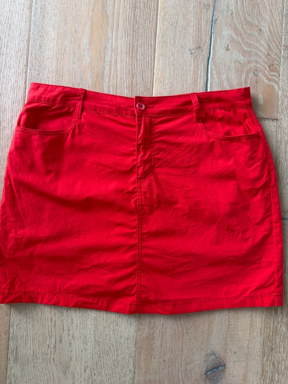 St. John's Bay Red Mini Skirt